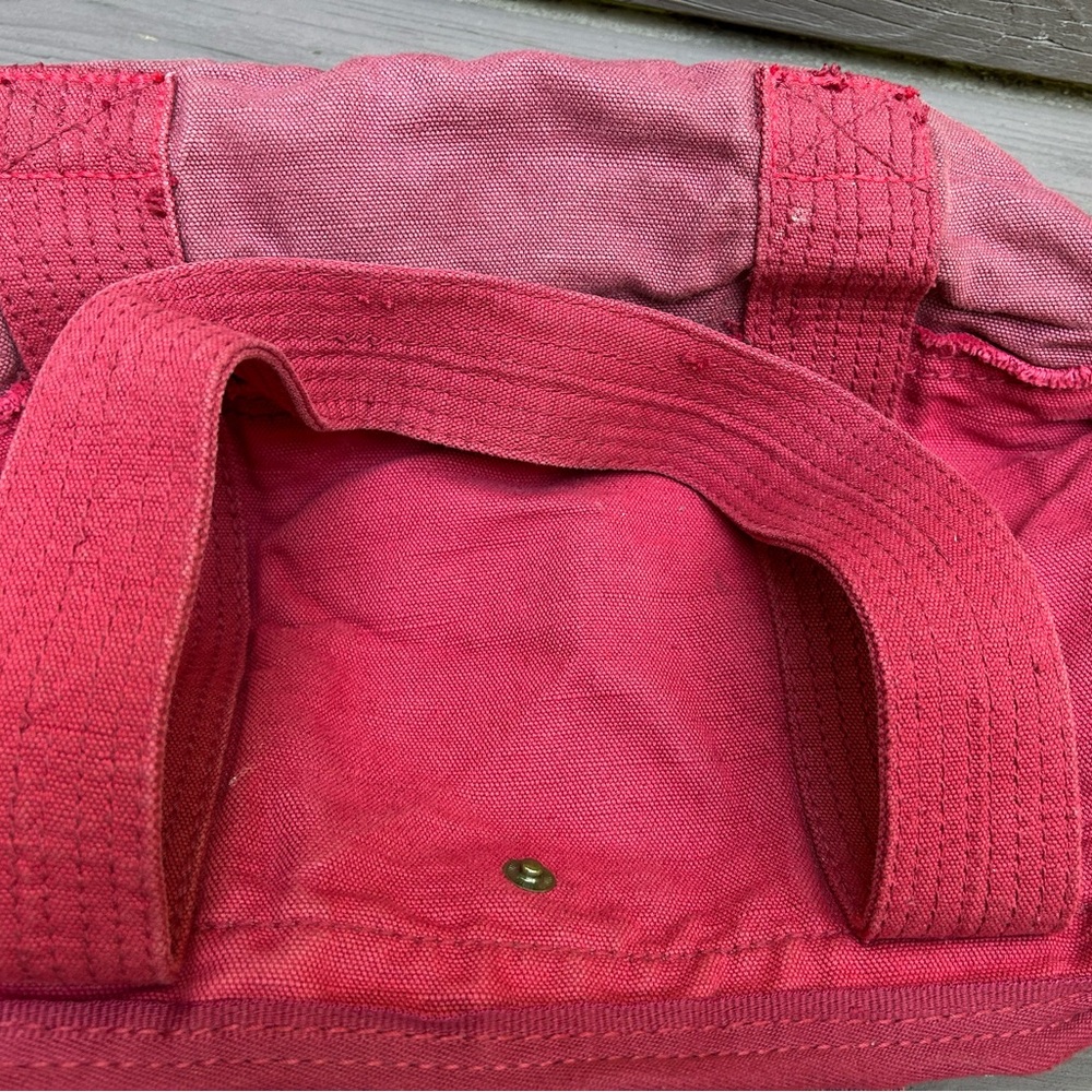 Vintage Gap RED Cotton Large Canvas Tote Bag - Picture 9 of 9